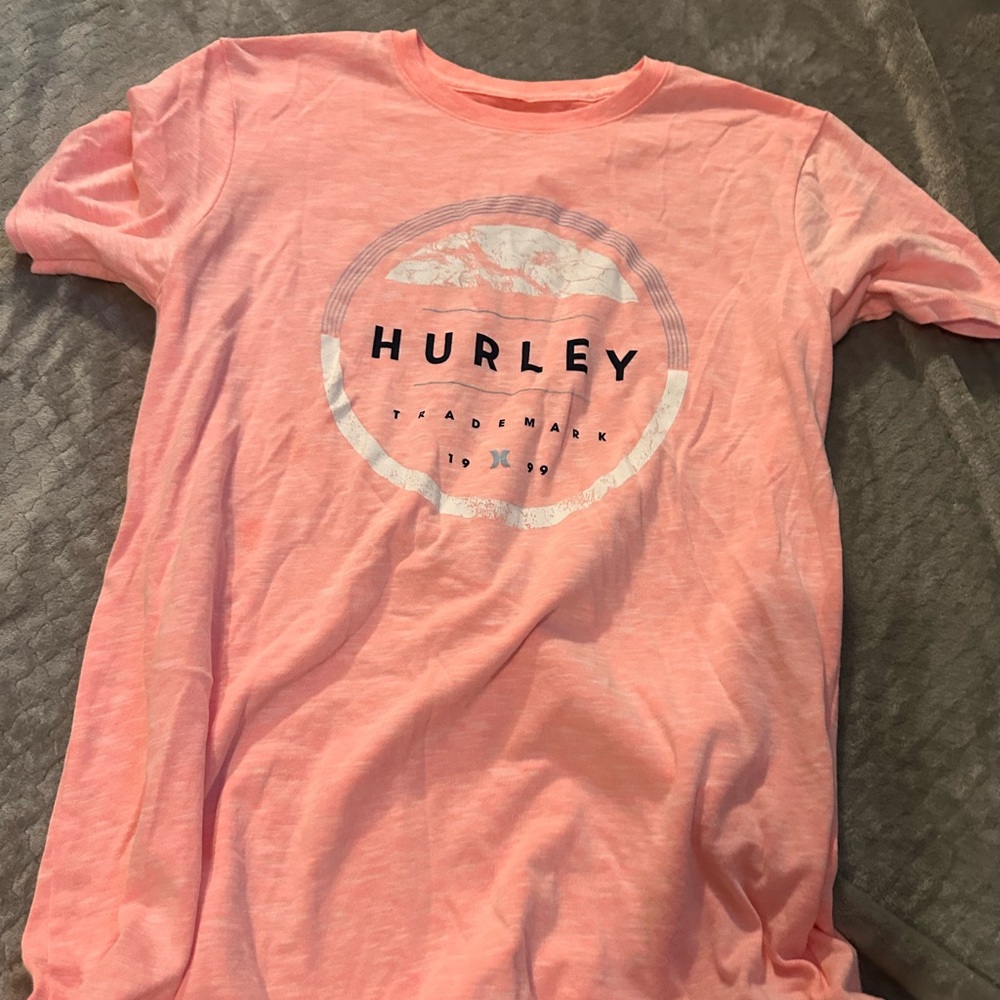 Hurley Light Pink Logo Tee